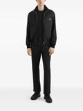Dolce & Gabbana logo-patch zip-up bomber jacket