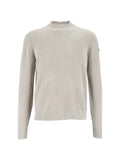 RRD velvet-effect ribbed-trim sweater